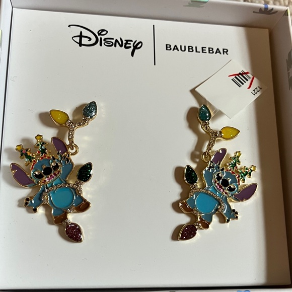 BaubleBar Jewelry - Baublebar Disney Stitch Earrings NWT Holiday